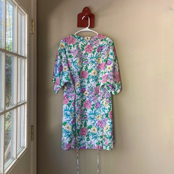Vintage Inner Most Lightweight Multicolored Floral Robe M - Picture 4 of 7